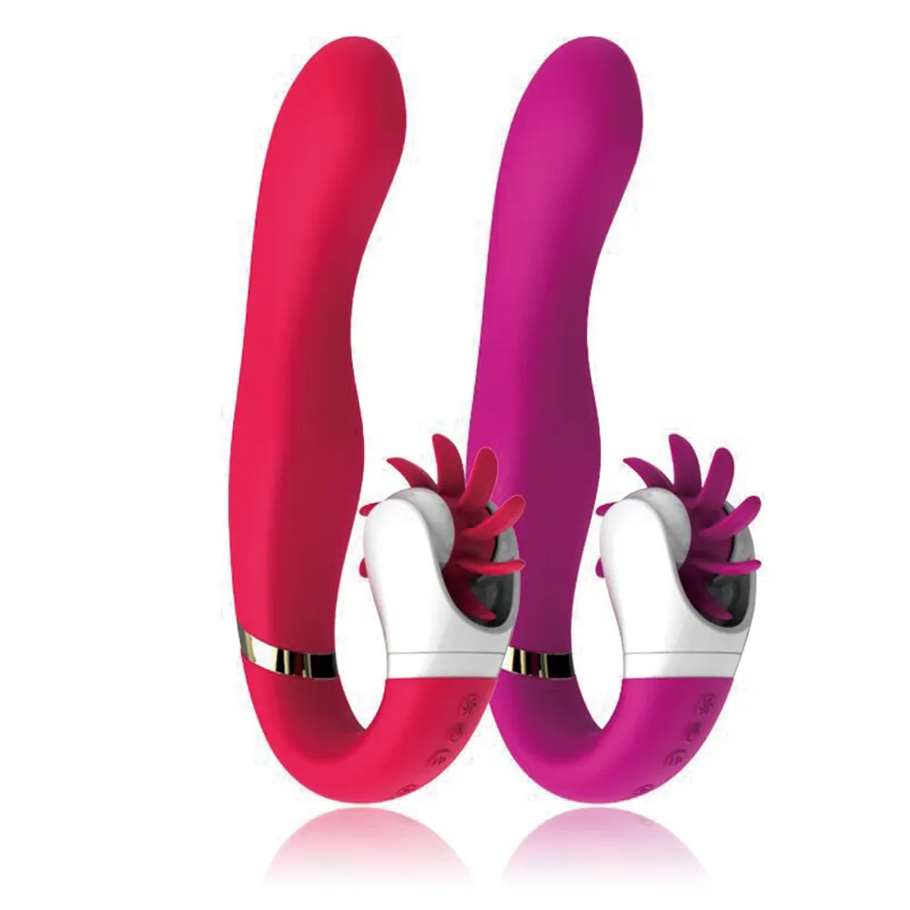 Tongue licking vibrator