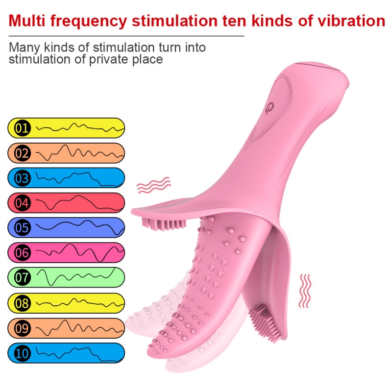 Tongue licking vibrator
