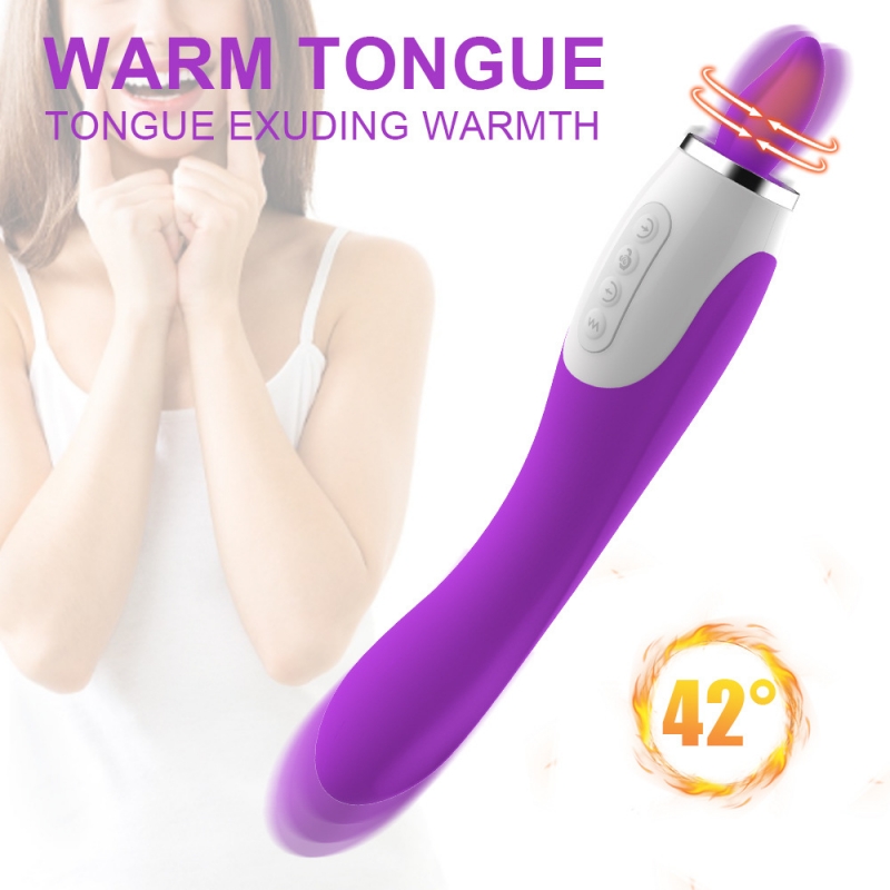 Tongue licking vibrator