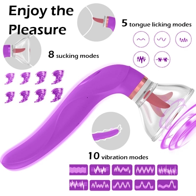 Tongue licking vibrator